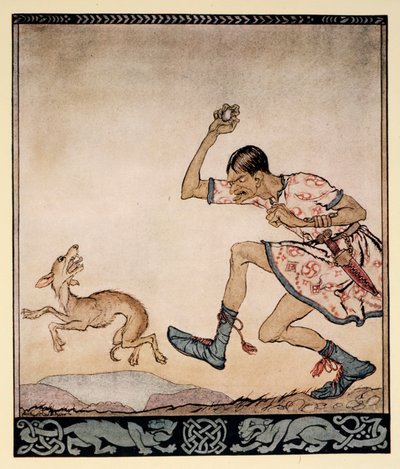 A man who did not like dogs, illustration from 